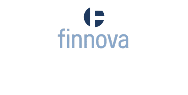 Finnova-Logo auf einem digitalen Arbeitsplatz.