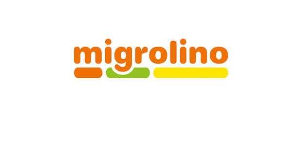 Ein Logo für migrolino auf weißem Hintergrund, das den digitalen Arbeitsplatz repräsentiert.