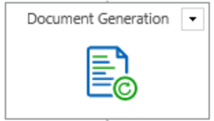Nintex Document Generation Workflow Aktionsbutton für Dokumenterstellung