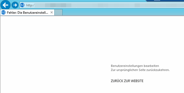 Ein Screenshot einer Webseite mit einem Benutzereinstellungslogo darauf.