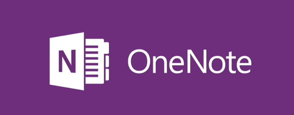 Das OneNote-Logo auf violettem Hintergrund zeigt die Vielseitigkeit von Such- und Notizbüchern.