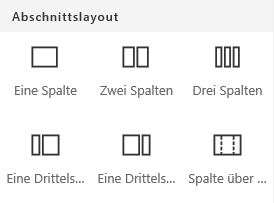 Abschnittslayouts