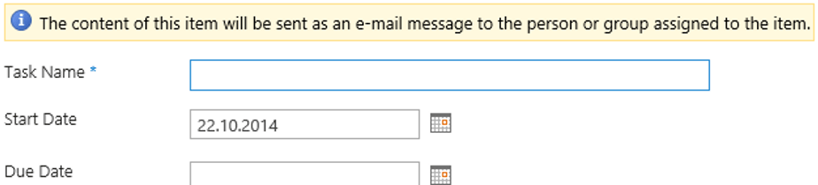 Ein Bildschirm, der zeigt, wie man mithilfe der E-Mail-Benachrichtigung eine Nachricht an eine Gruppe von Personen sendet.