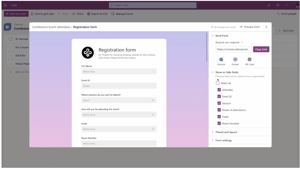 Microsoft Lists Fantastic Forms Experience